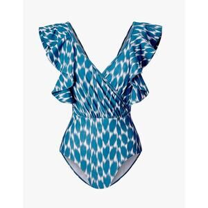 DIARRABLU Women’s Size M NABU Swimsuit Kailua Blue One Piece Swimsuit Bodysuit